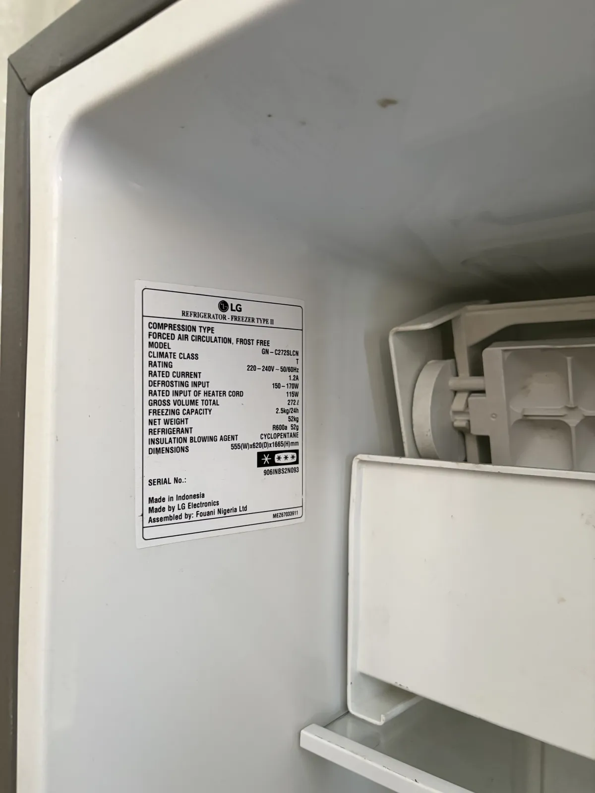 LG 272L Inverter Refrigerator - Image 3