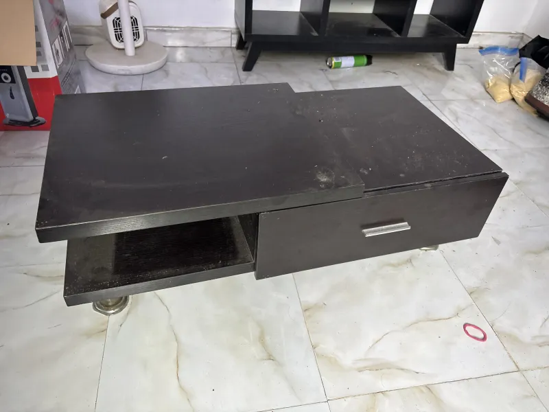 Black Wooden Center Table