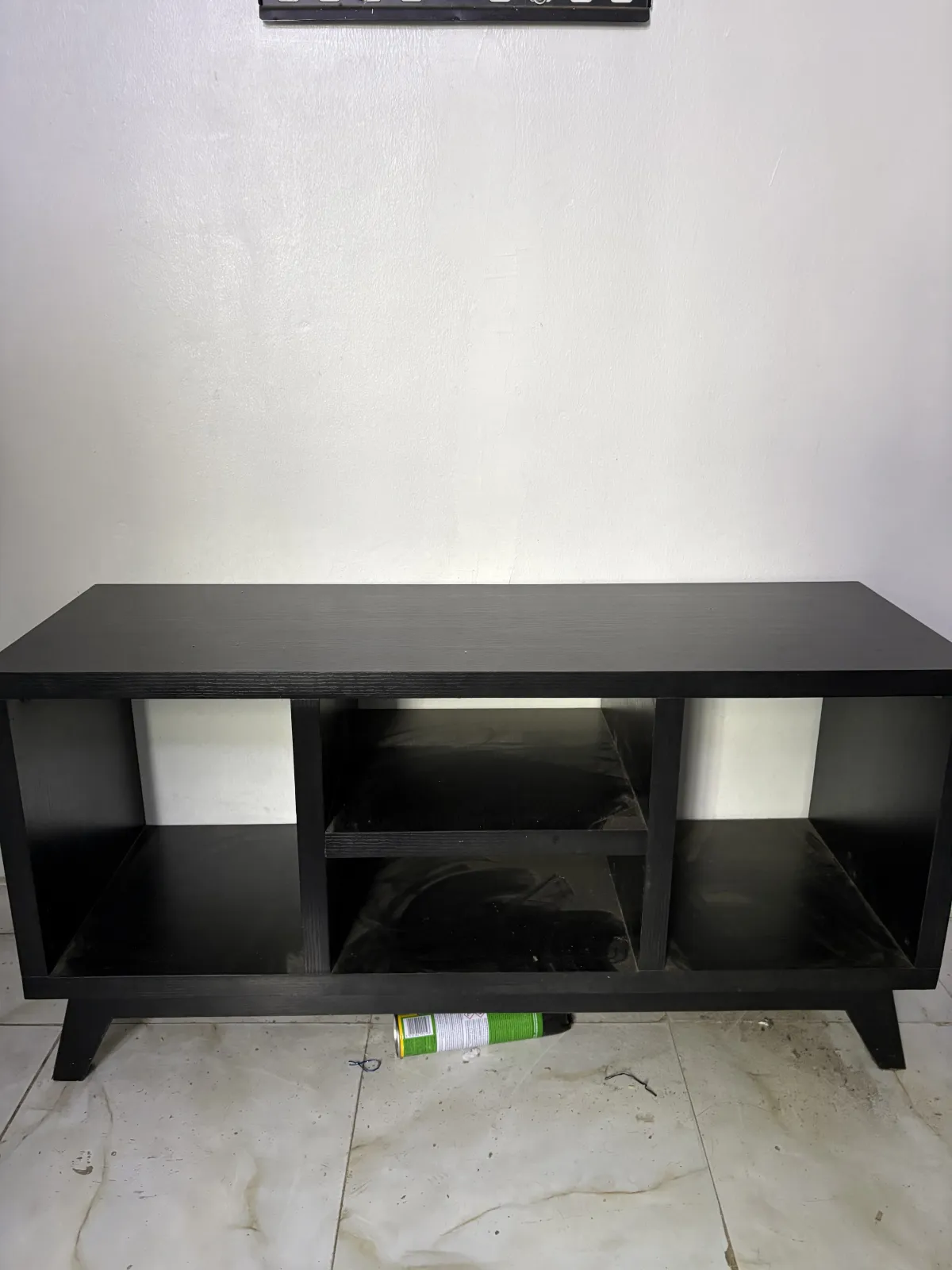 Black Wooden TV Console - Image 1