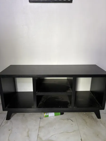 Black Wooden TV Console