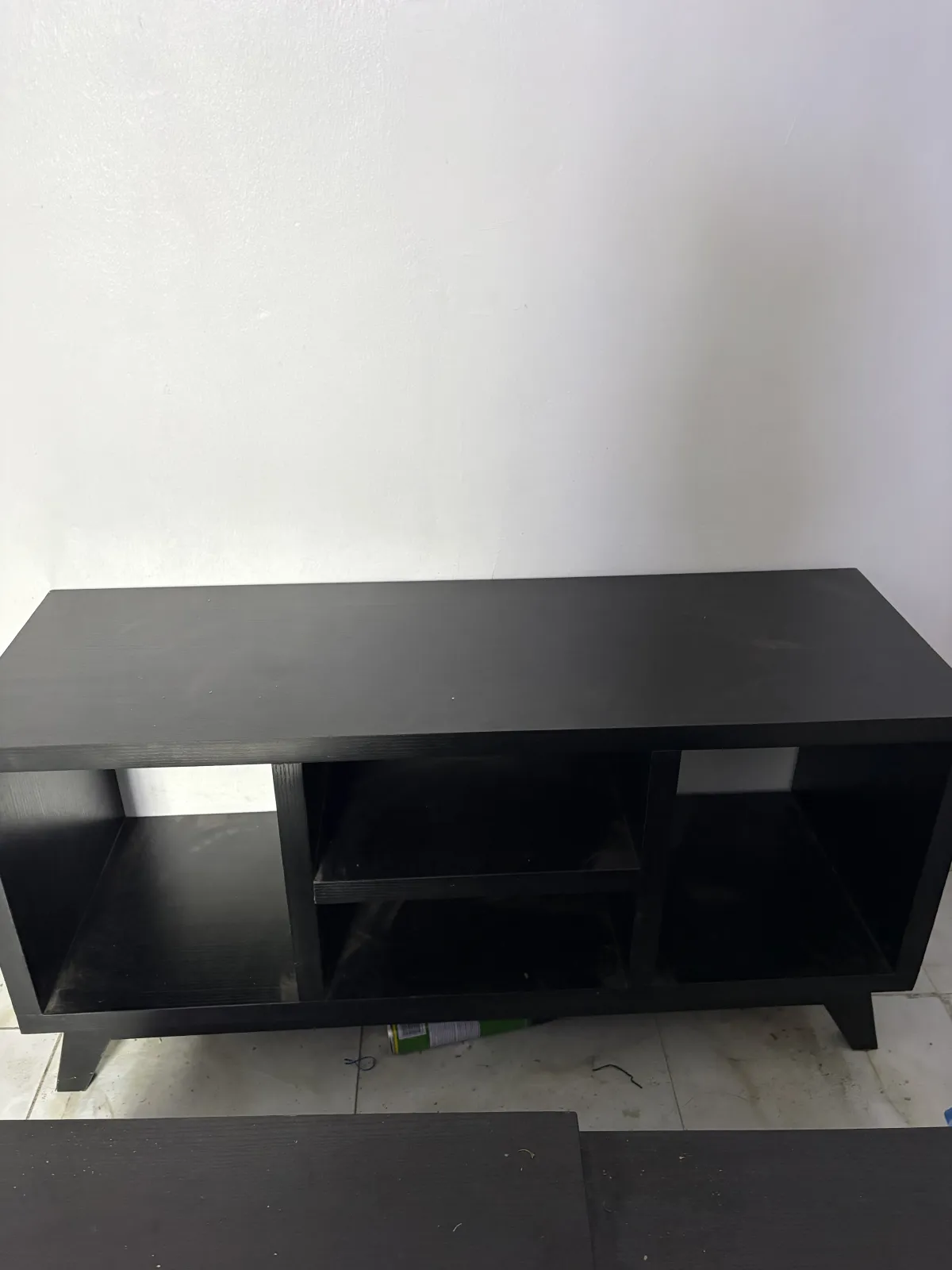 Black Wooden TV Console - Image 2