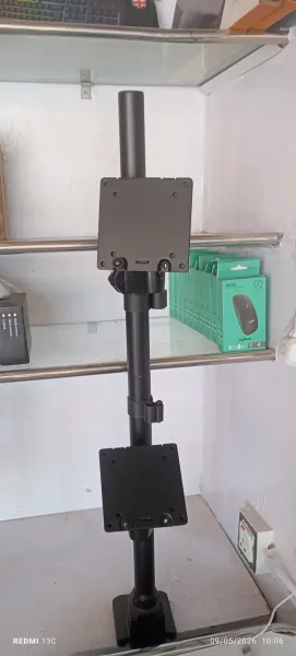Double vertical monitor arm