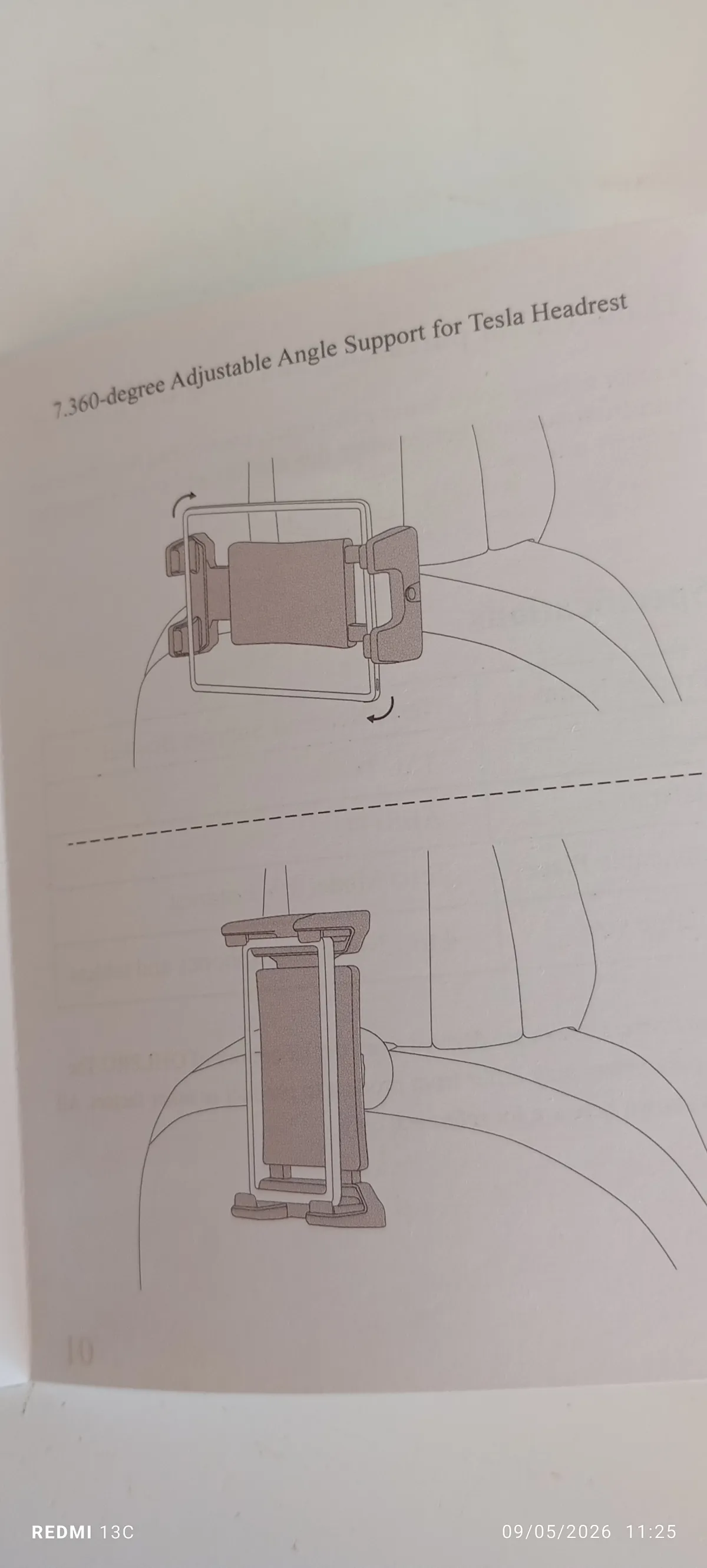 Tesla Headrest support bracket - Image 4