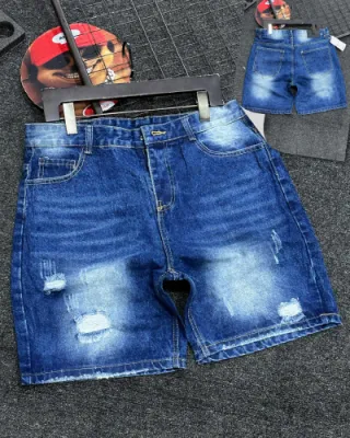 Luxury quality men jeans shorts