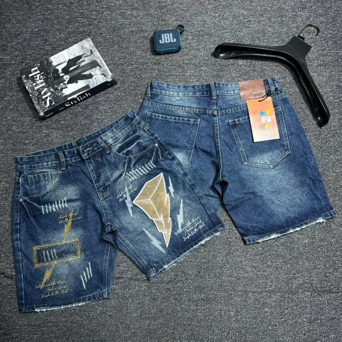 Luxury quality men jeans shorts - Image 2