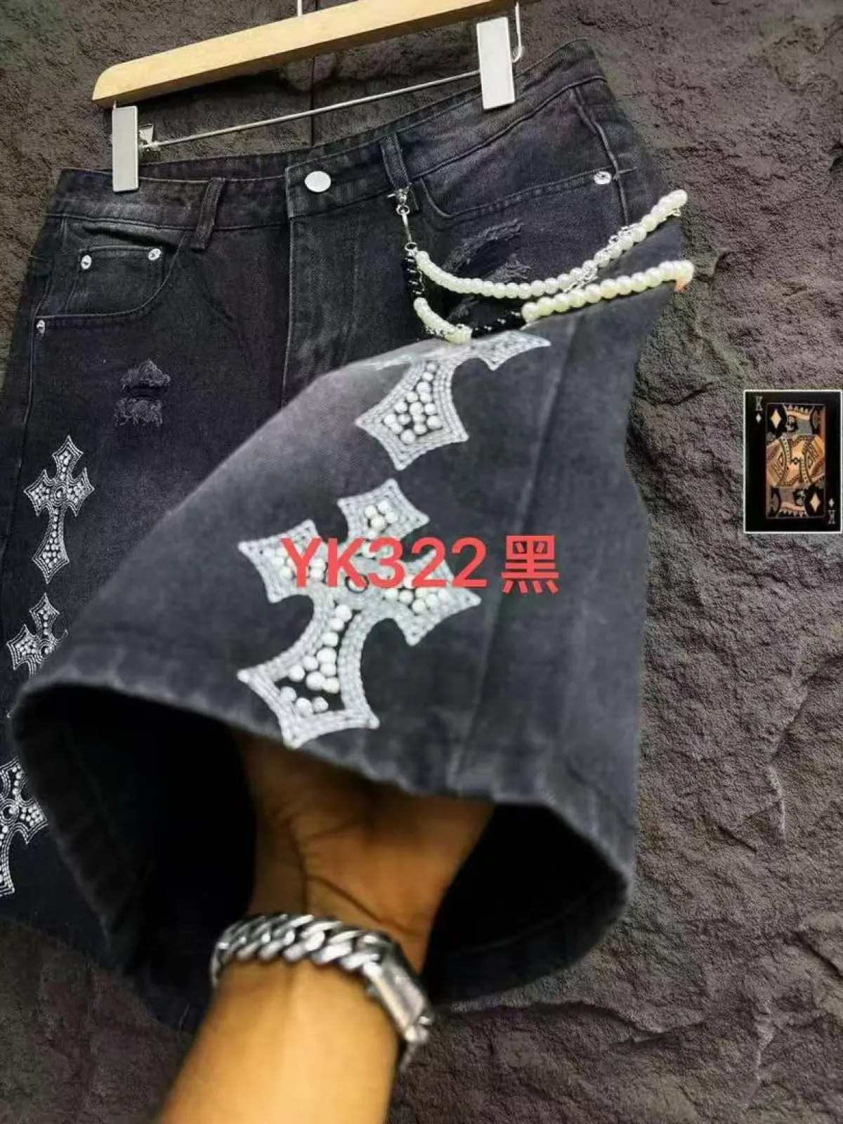 Luxury quality men jeans shorts - Image 3