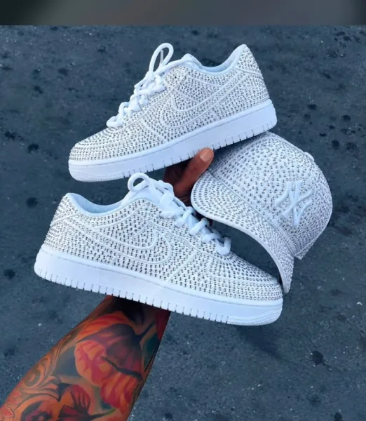 Nike Dunk Low Rhinestone Sneakers