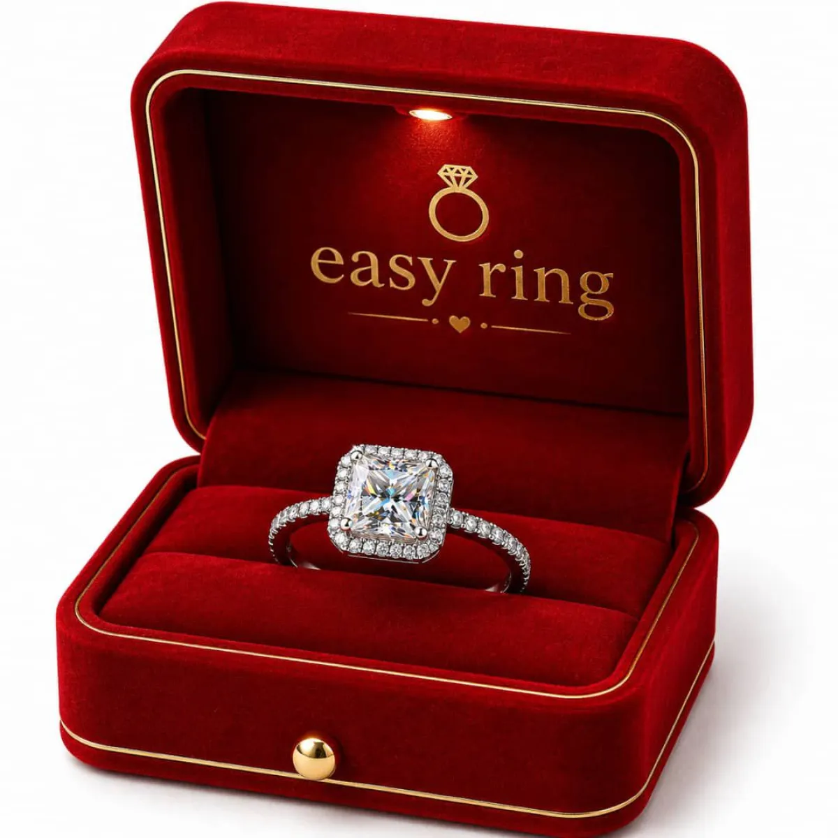 VVS Mossanaite Diamond Ring - Image 8