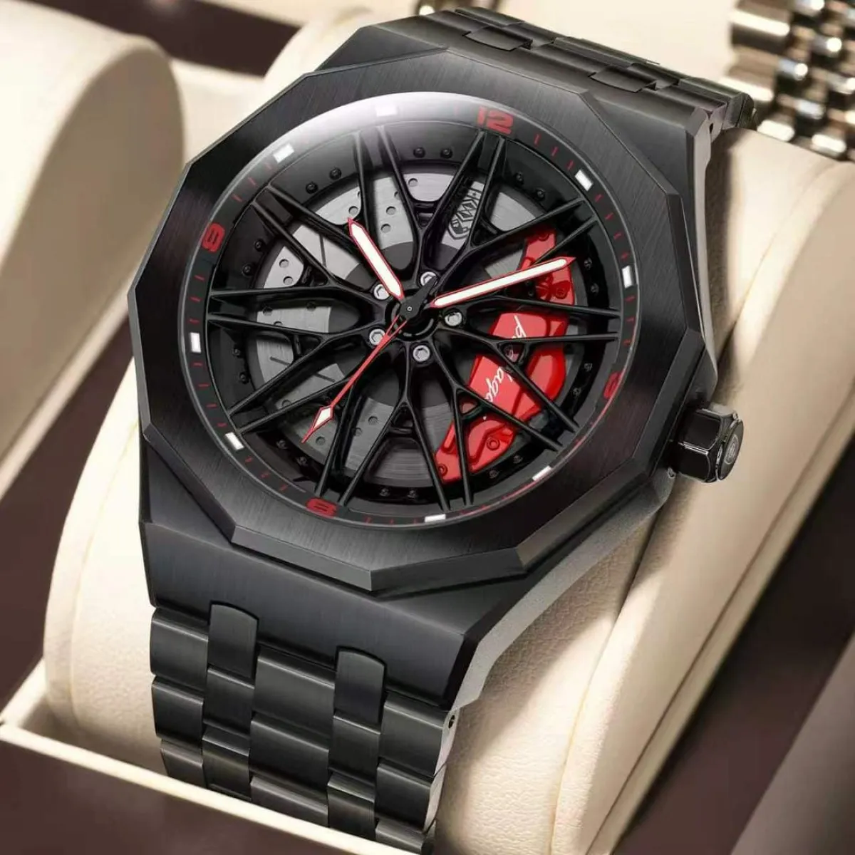 Car Wheel Rim Wrist Watch - Image 2