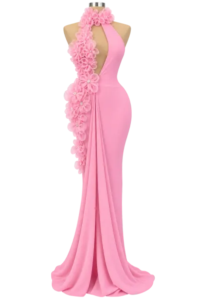 floral mermaid gown