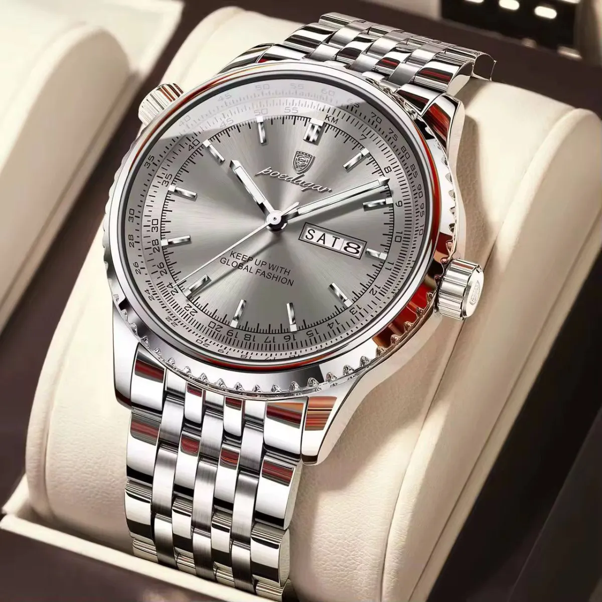 Poedagar Two Tone Automatic Wristwatch - Image 5
