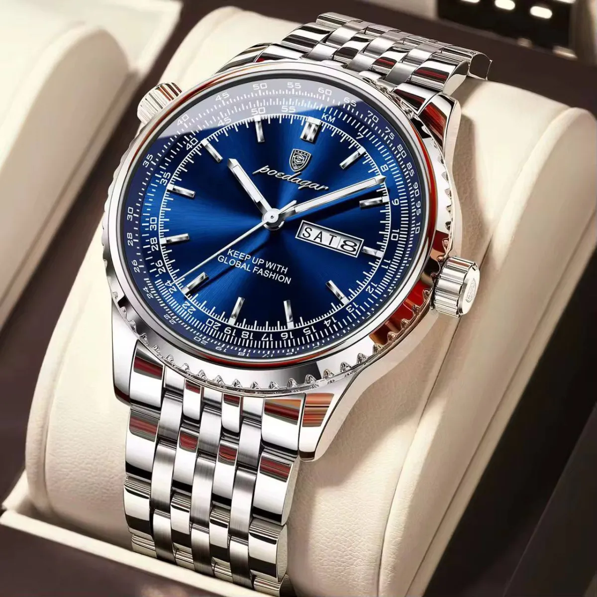 Poedagar Two Tone Automatic Wristwatch - Image 6