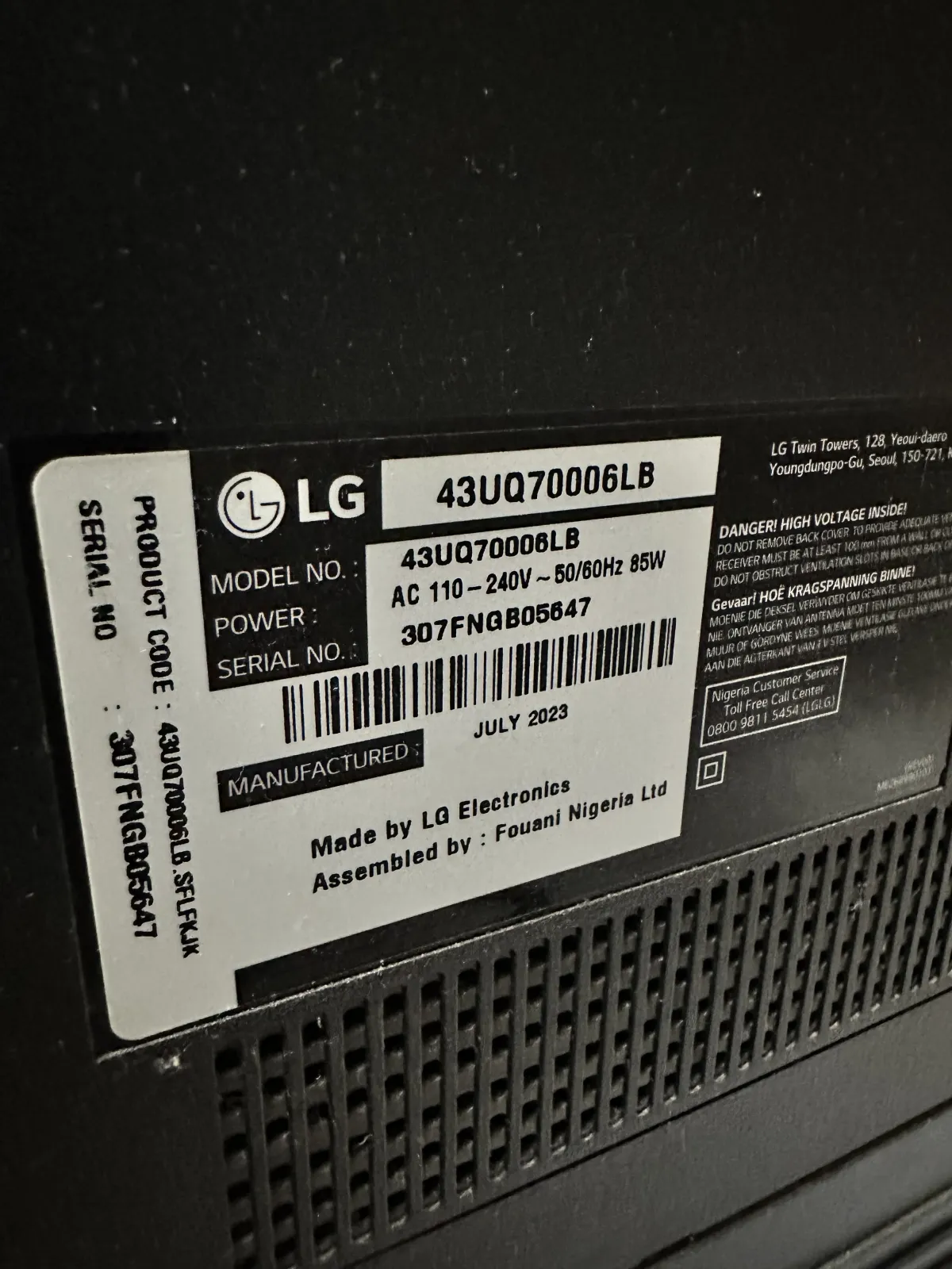 LG UHD 43 Inch 4K Smart, AI Magic remote - Image 5