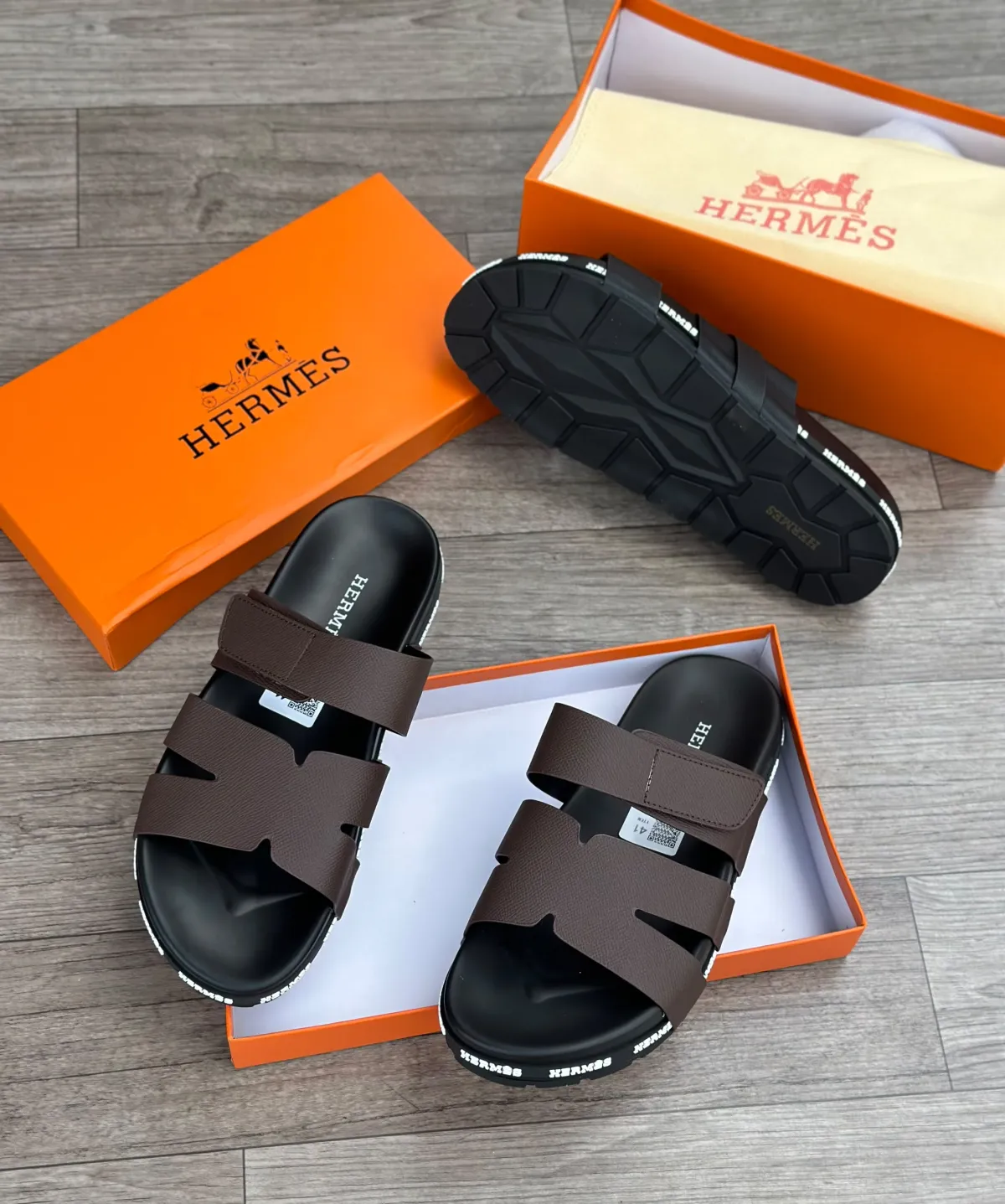 Hermes Chypre Slide - Image 1