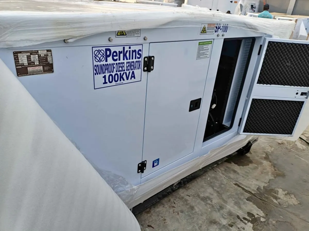 100kVA Perkins Soundproof Diesel Generator Reliable & Powerful - Image 1