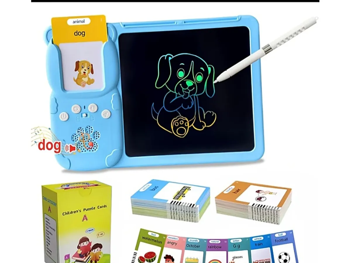2-in-1 Educational Learning Set Card Reader LCD Writing Tablet - Image 3