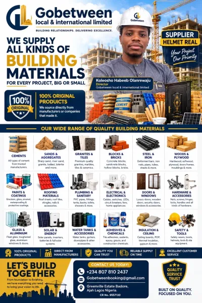 BUILDING MATERIALS SUPPLIER A-Z(All building materials)