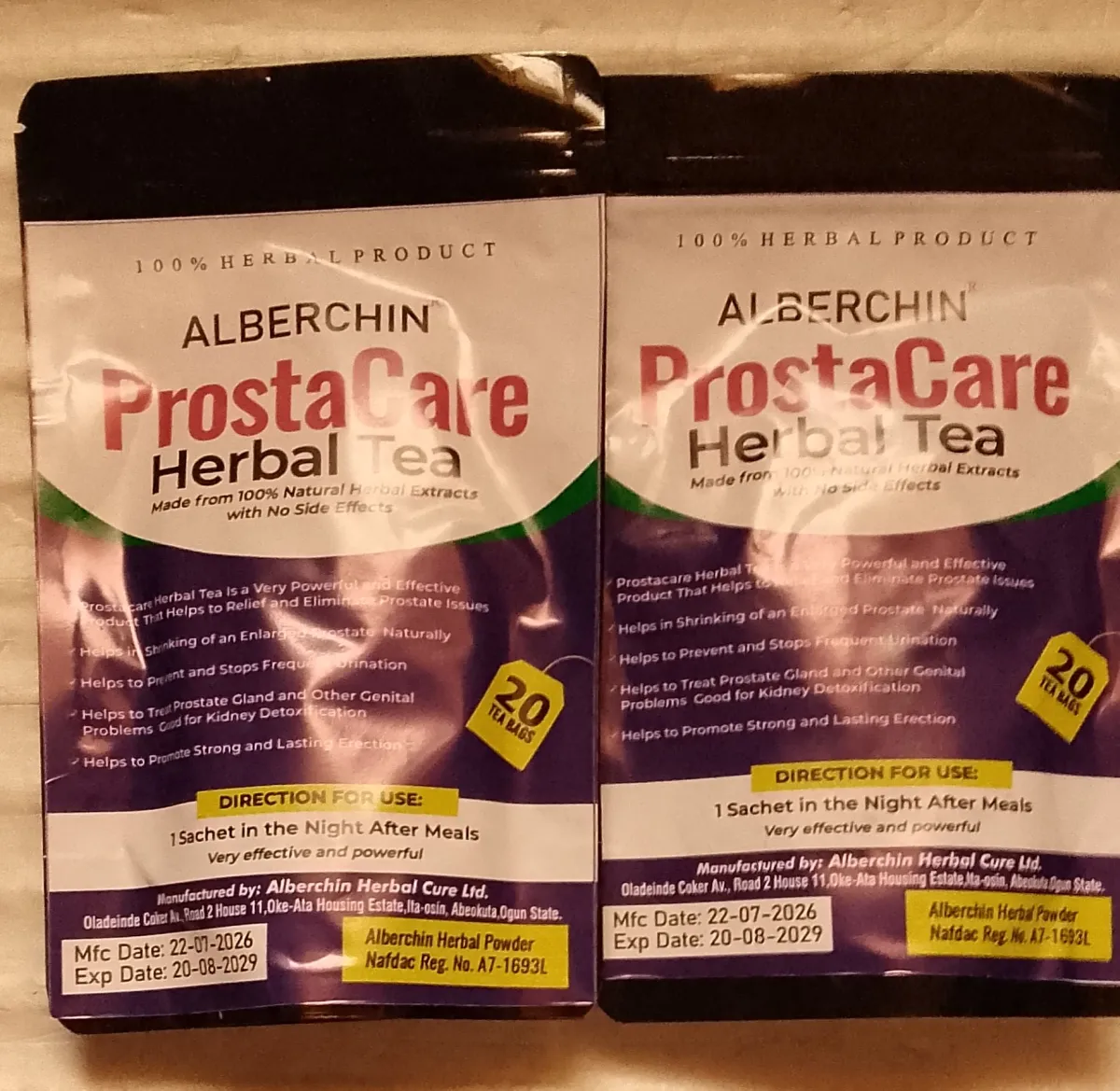 Alberchin Prostacare Herbal Tea - Image 2