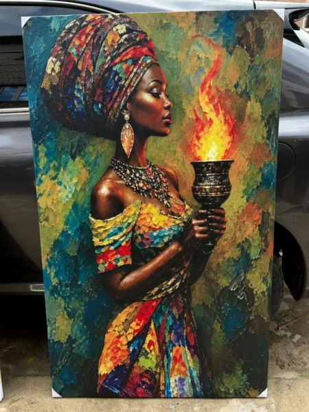 African woman wall art