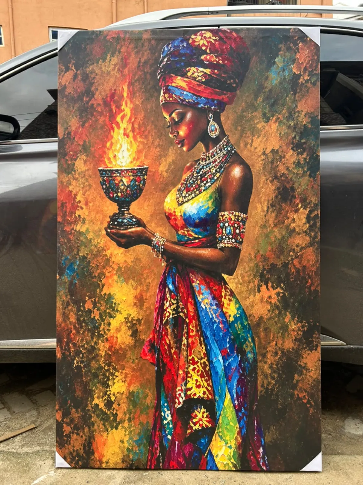 African woman wall art - Image 3