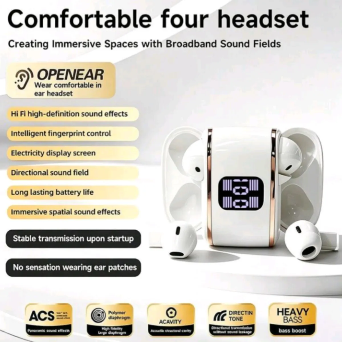 New Couples/Dual Wireless Bluetooth Earbuds - Image 2