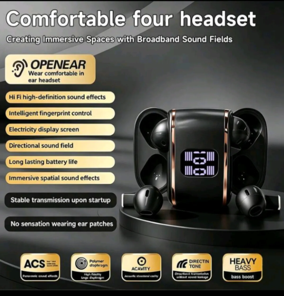 New Couples/Dual Wireless Bluetooth Earbuds - Image 3