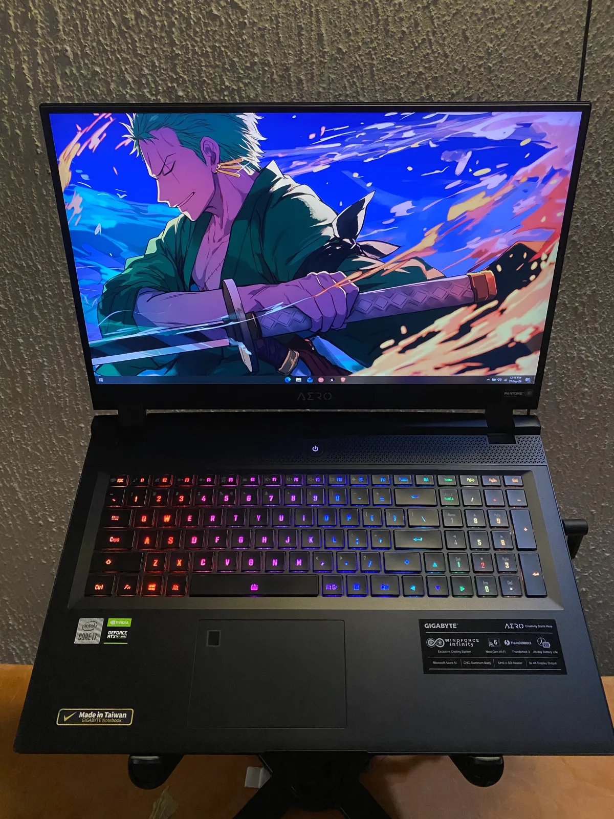 UK used gigabyte aero 17KC gaming / creator laptop - Image 5