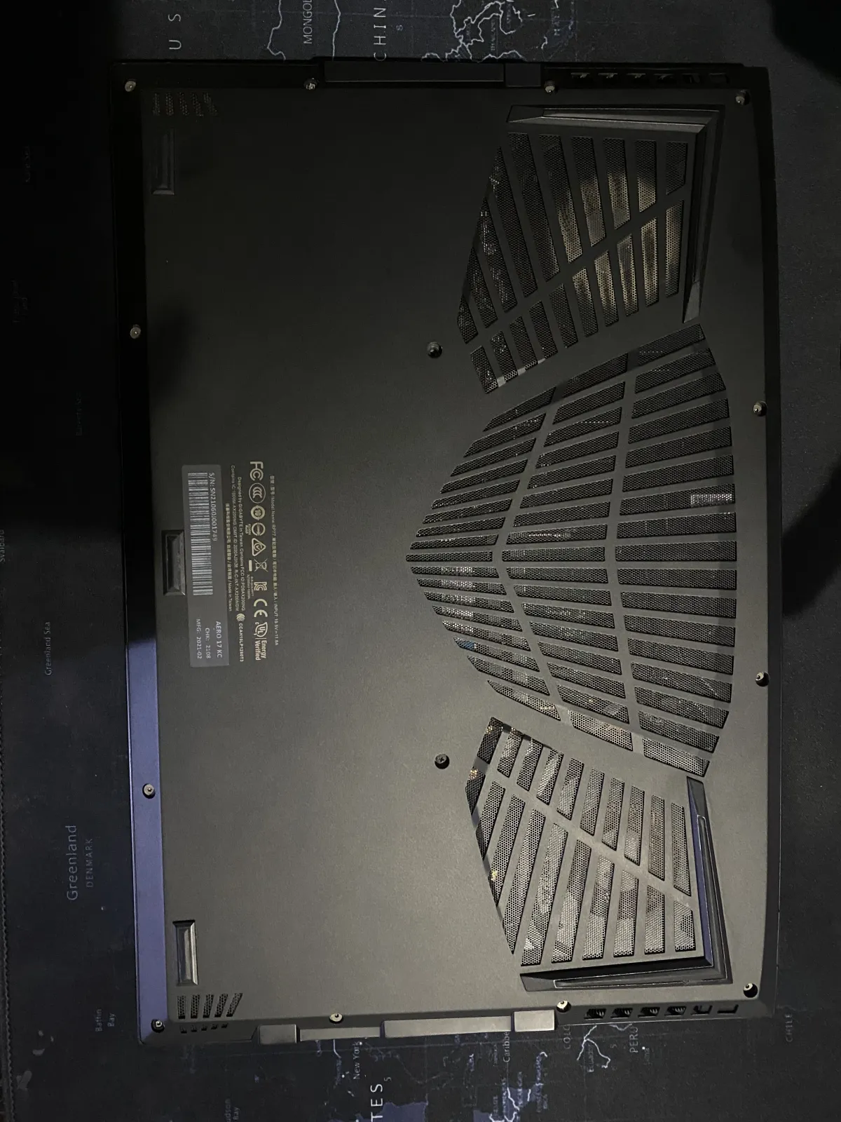 UK used gigabyte aero 17KC gaming / creator laptop - Image 9