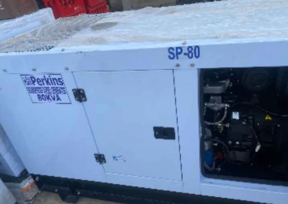 New 80kVA Perkins Soundproof Generator - Image 1