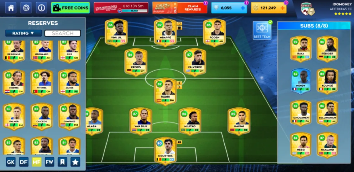 Dream league soccer account