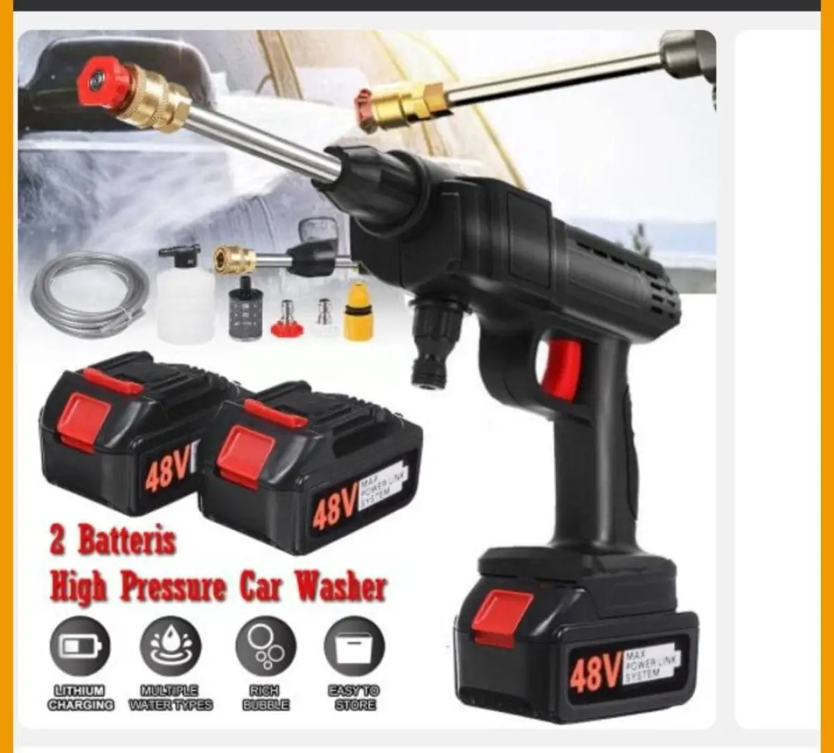 Double battery pressure washer - Image 2