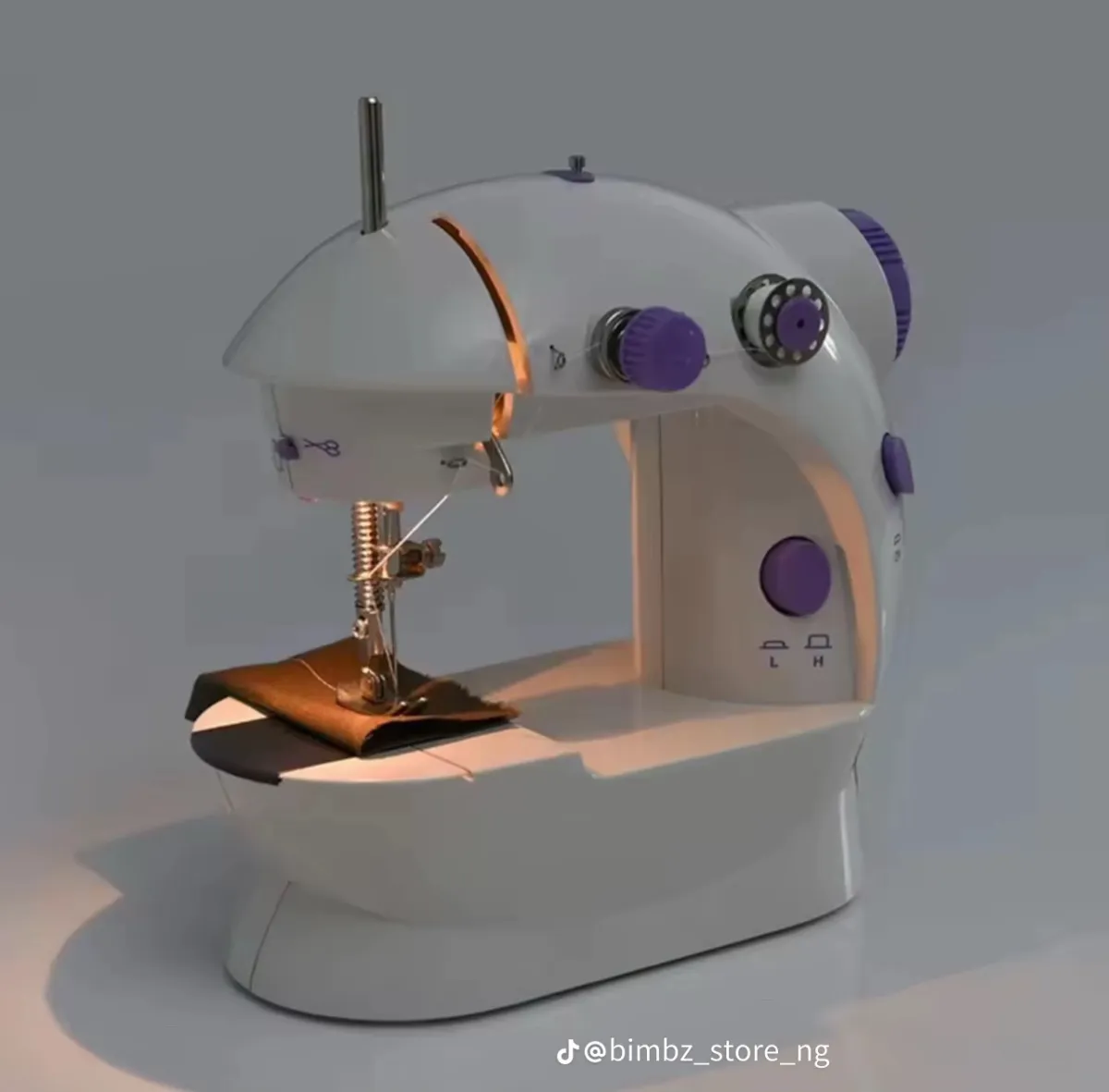 Mini Electric Sewing Machine SM-202A With Foot Pedal - Double Threads - Image 2