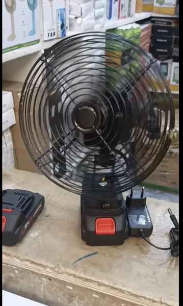 Portable Rechargeable 48V Lithium-Ion Battery Fan With Charger - Strong Win