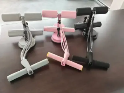 Double suction sit up bar with rope