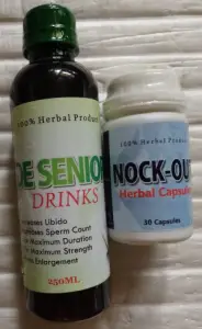 De Senior Men Drink+Nock Out Herbal Capsule for Penis Enlargement