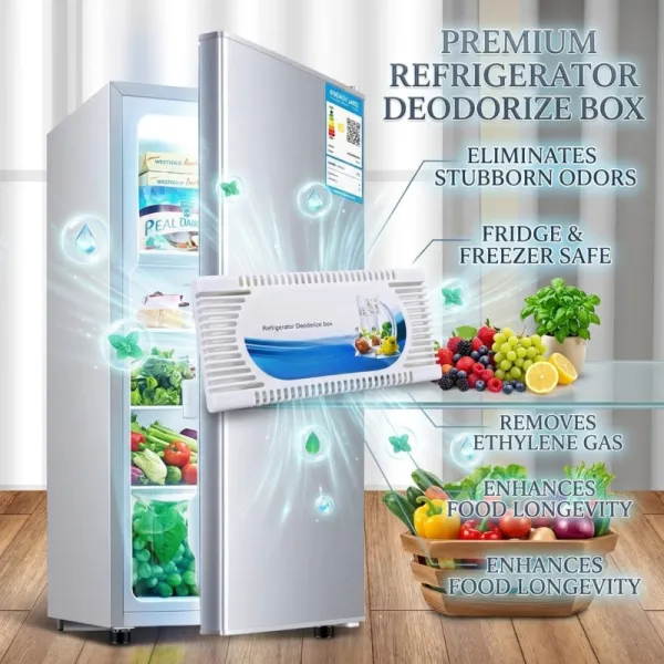 Refrigerator Deodorizer Box Activated Bamboo Charcoal Odor Eliminator