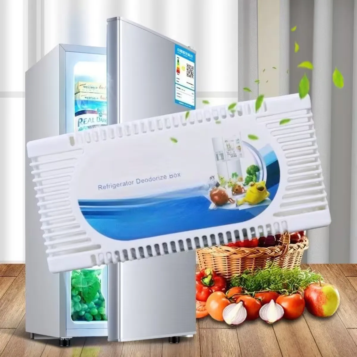Refrigerator Deodorizer Box Activated Bamboo Charcoal Odor Eliminator - Image 3