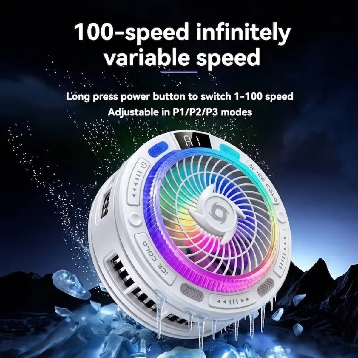 Adjustable Speed Magnetic Semiconductor Mobile Cooling Accessory (K50) - Image 4