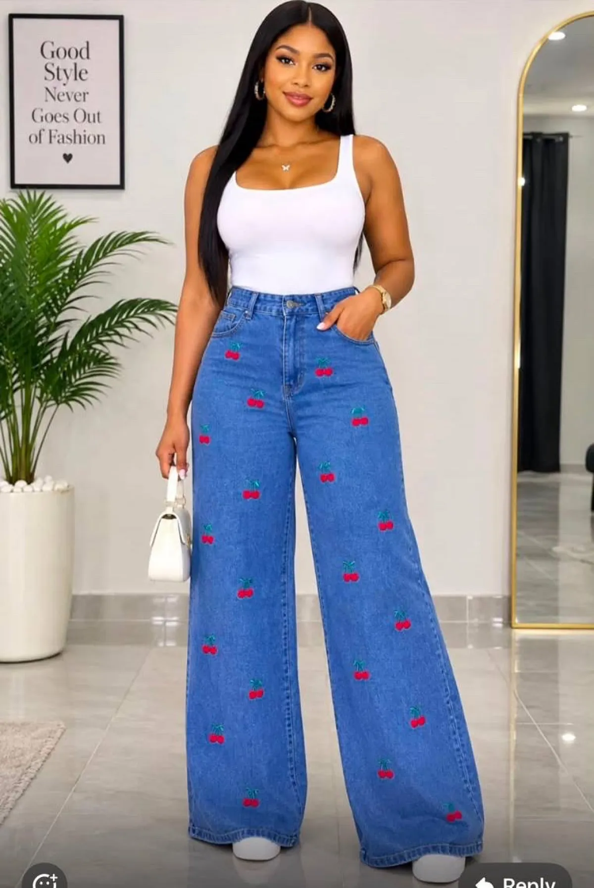 Female quality baggy jean - Image 3