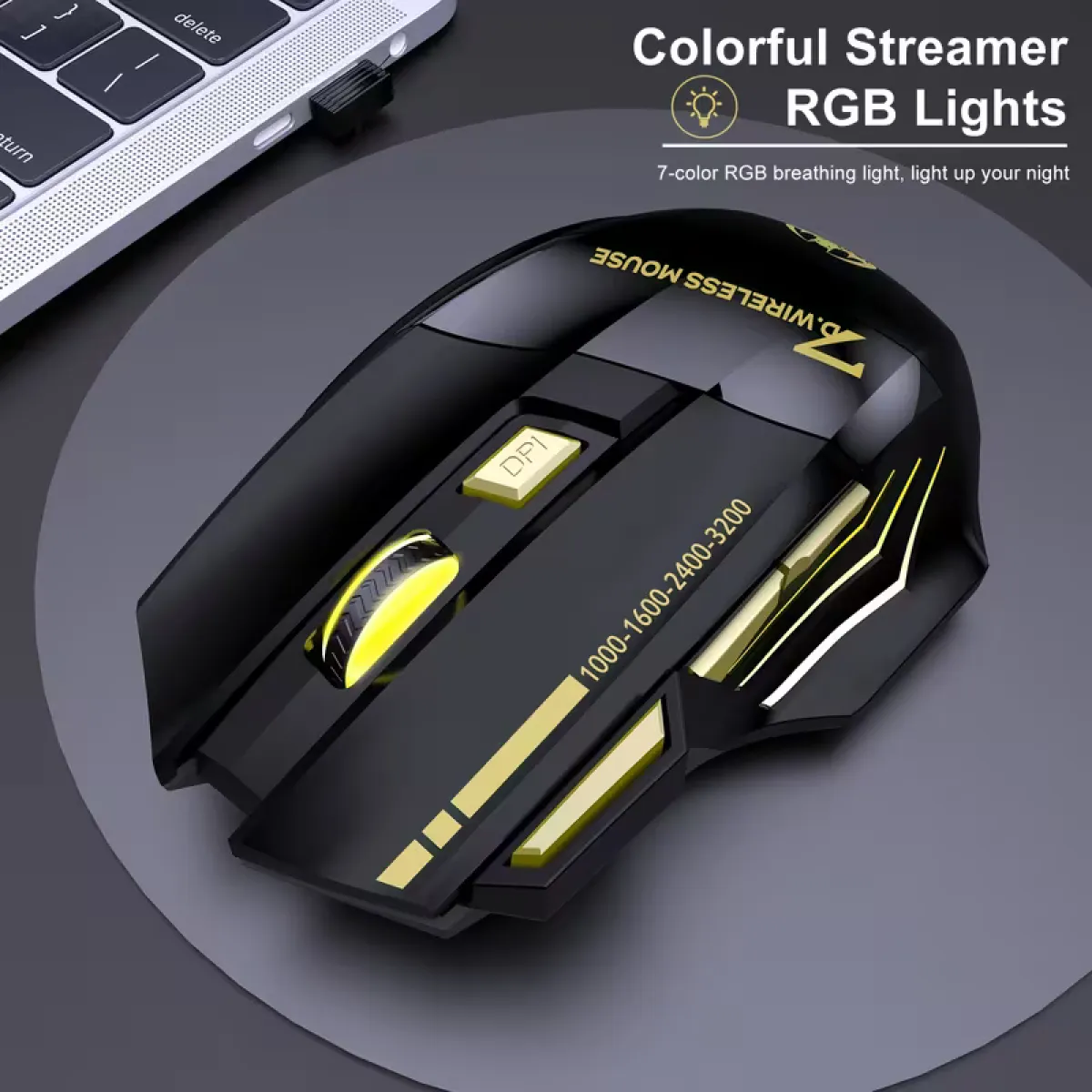 7-Button Rechargeable Wireless Gaming Mouse 2. 4G RGB - Image 4