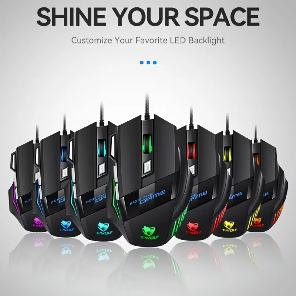 7-Button Wired Gaming Mouse RGB Backlight, 4-Level DPI - Image 8