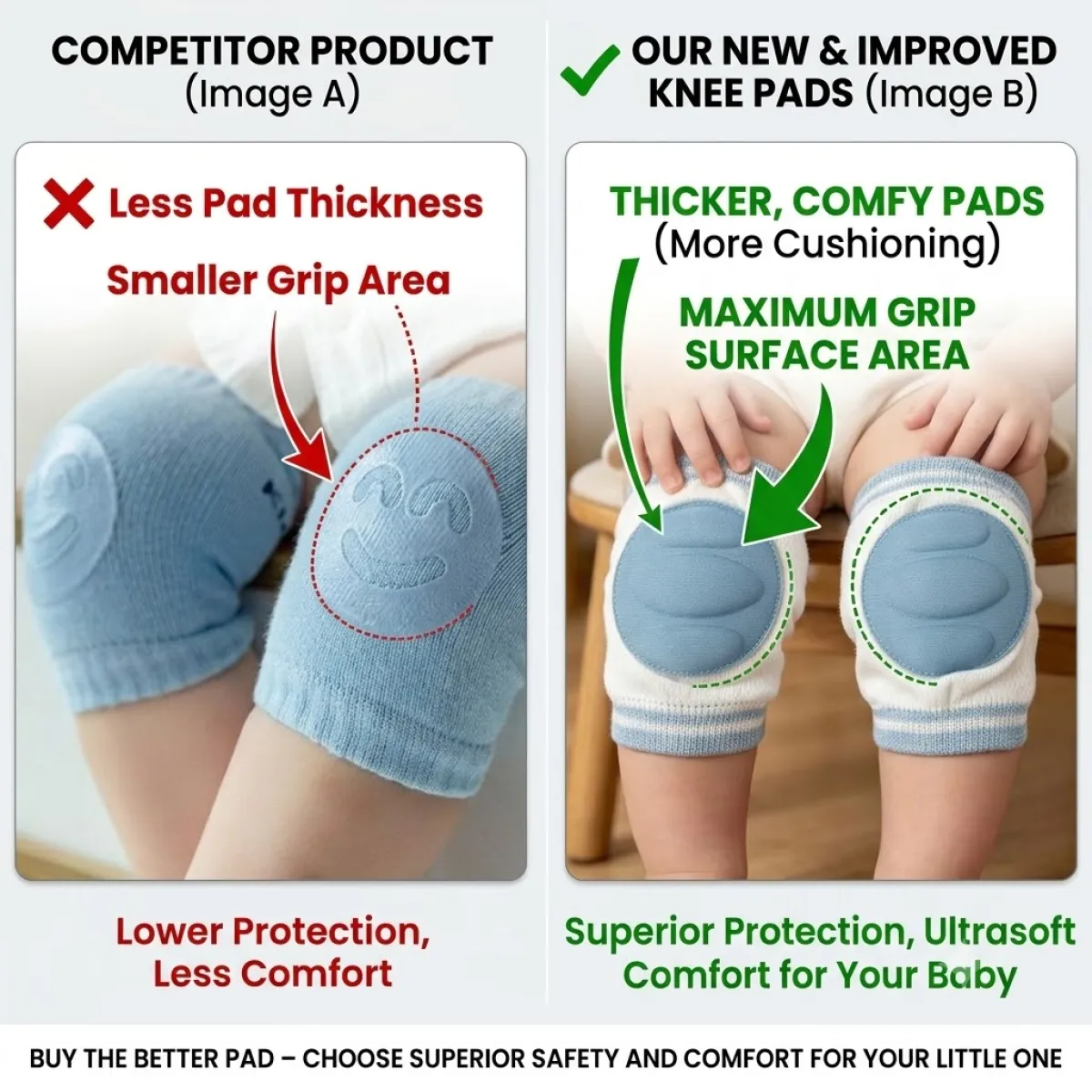 Baby Crawling Knee Pads - Image 4