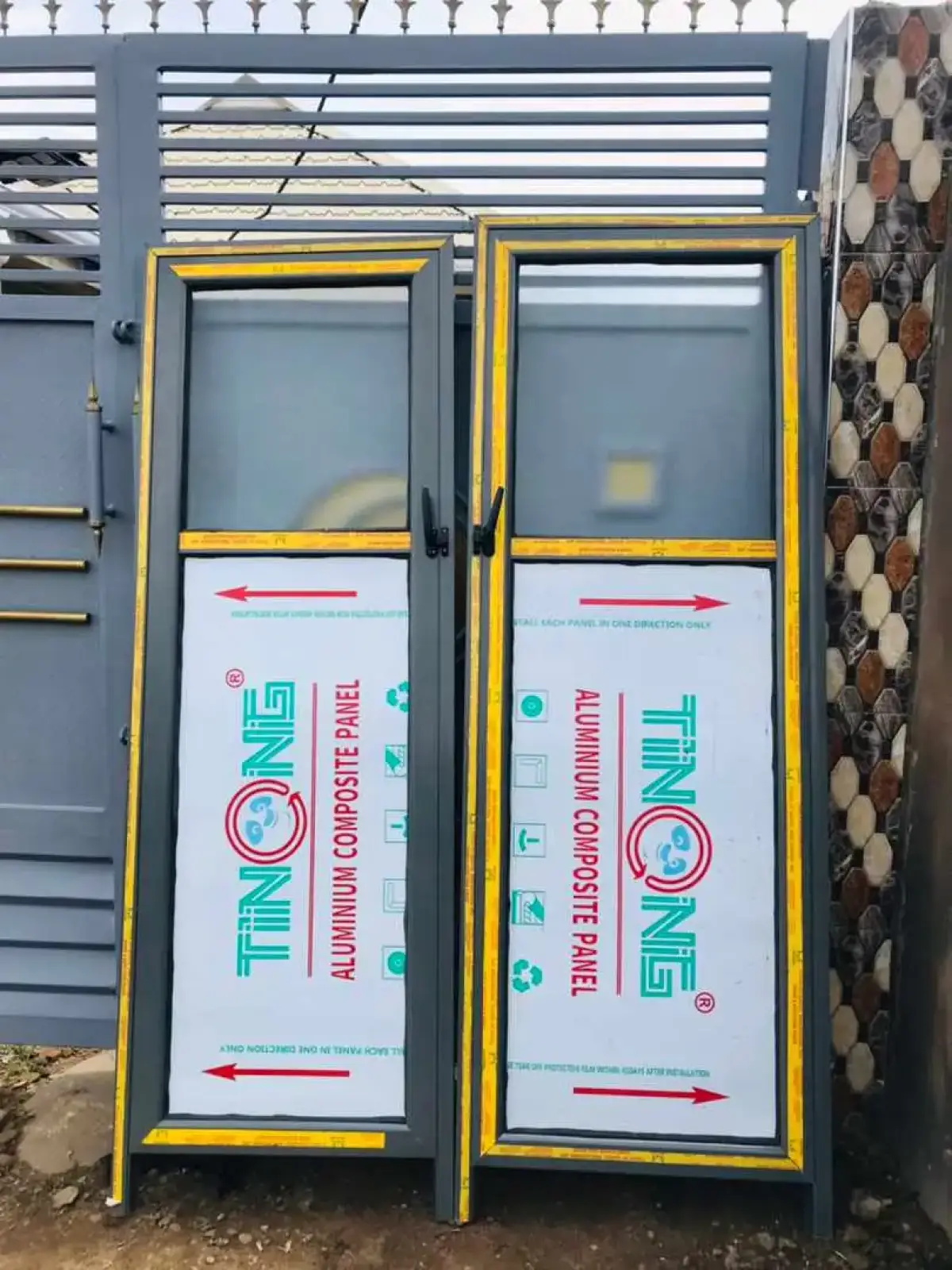 Aluminum Toilet Doors - Image 1