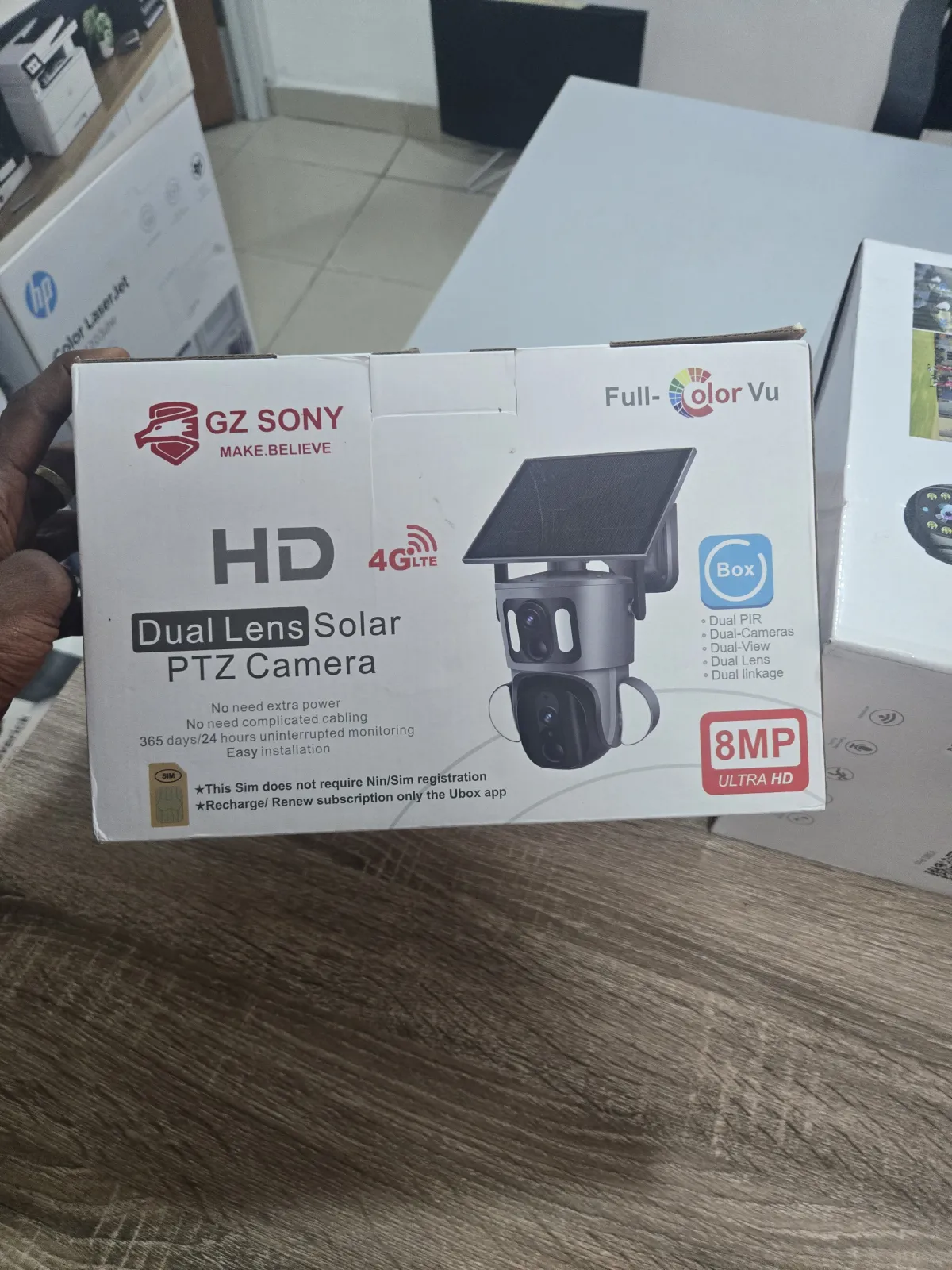 Full color vu hd dual-lens solar ptz camera - Image 1