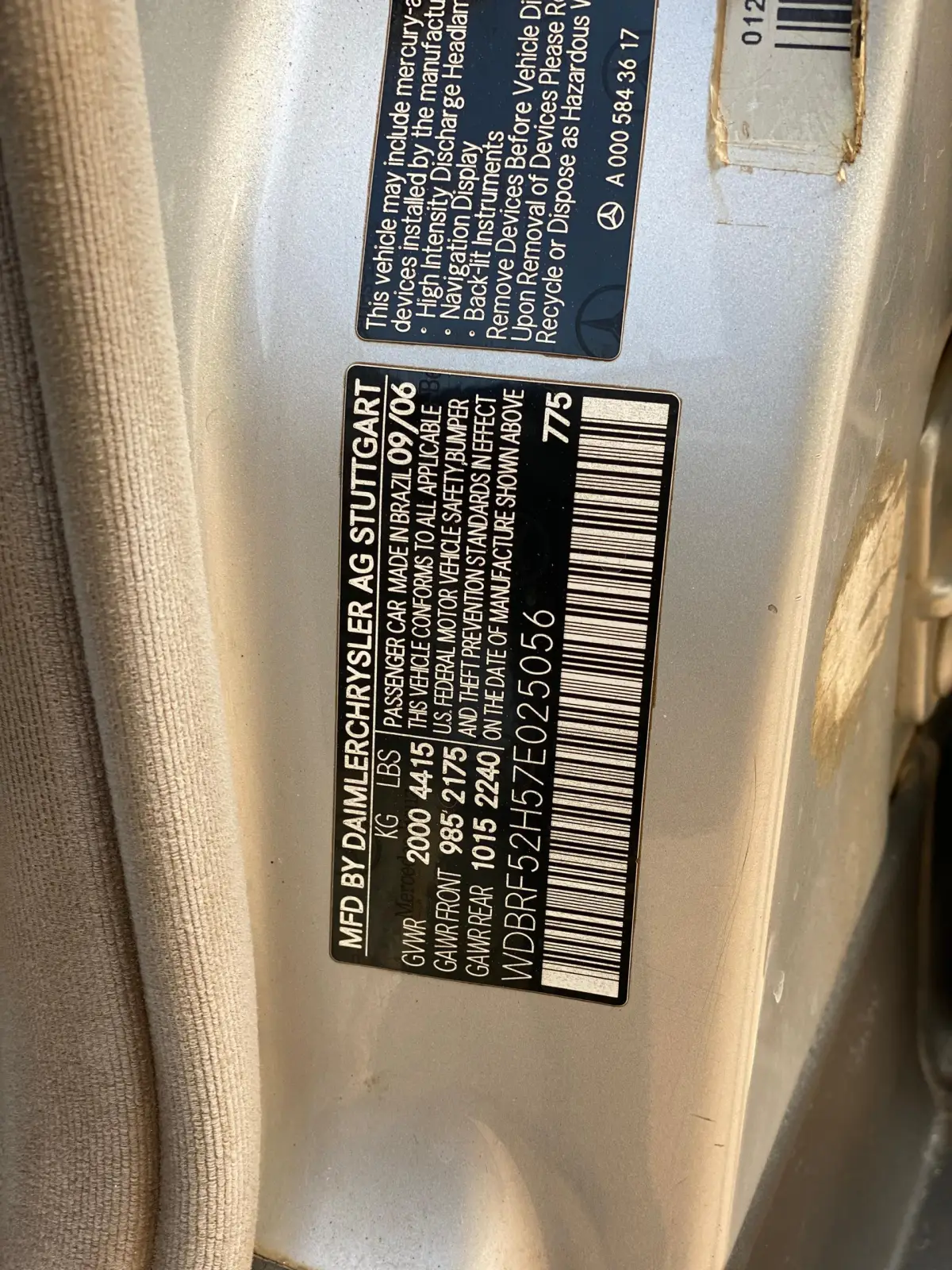 C230 MERCEDES BENZ 2007 - Image 10