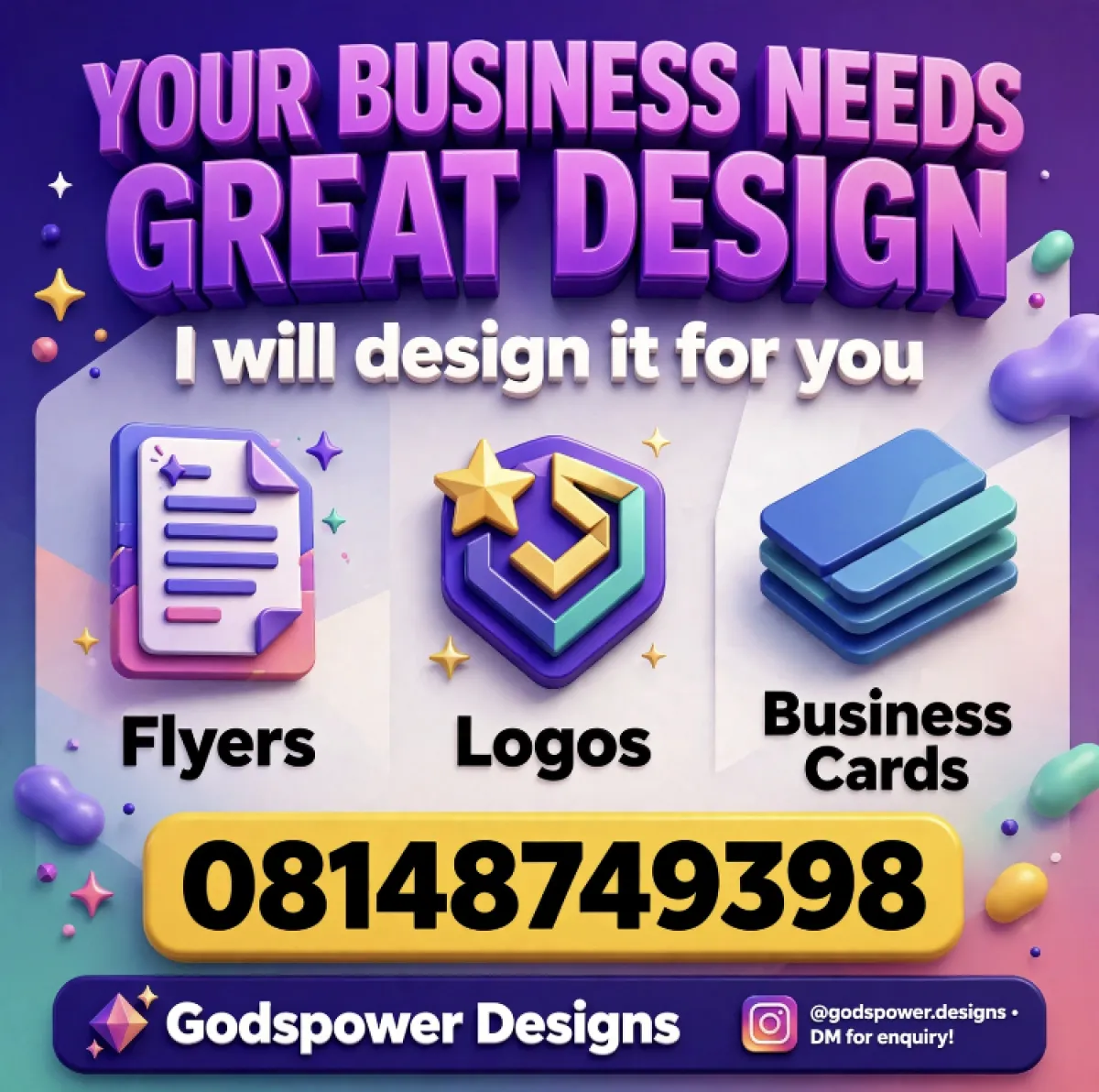 Graphic Designer in Warri - Flyer Logo Business Card from 3k - Image 1
