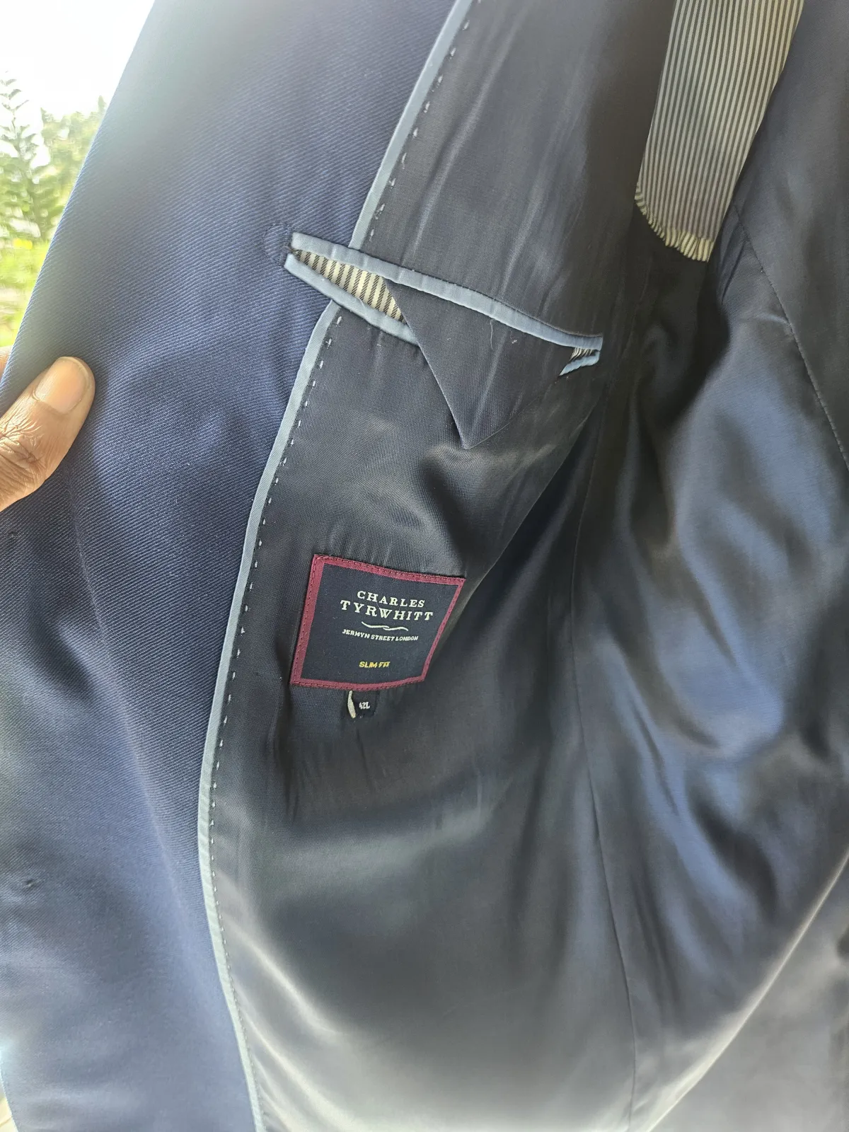 Blue Charles Tyrwhitt slimfit suit - Image 2
