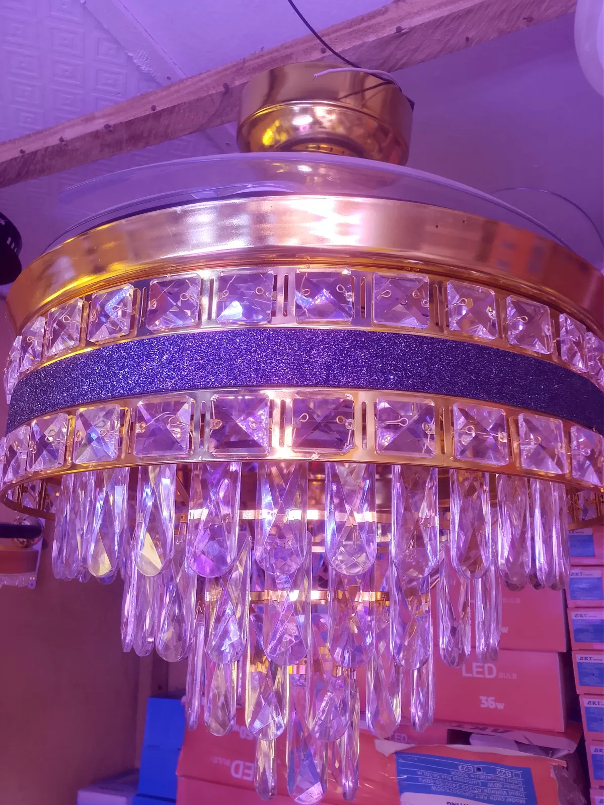 Fan Remote Chandelier Lighting for living room - Image 1