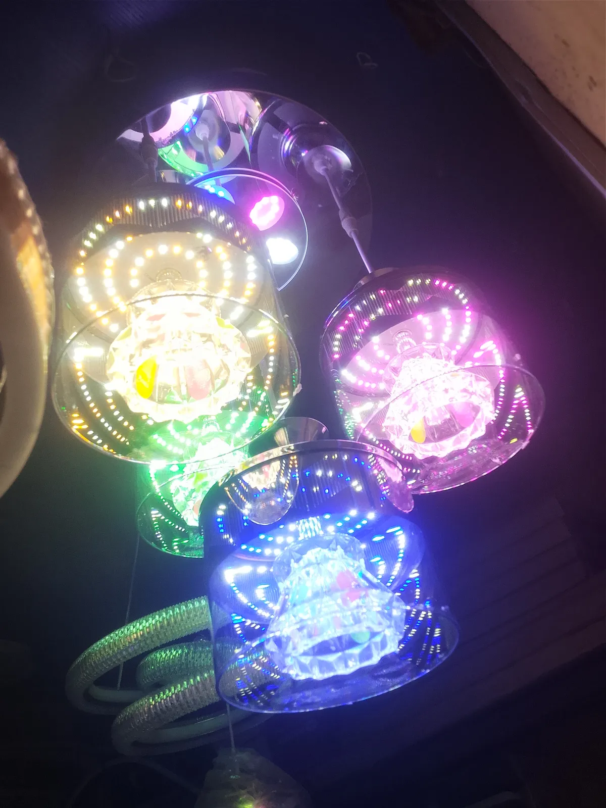 4 Head glass Droplight Chandelier Lighting - Image 3