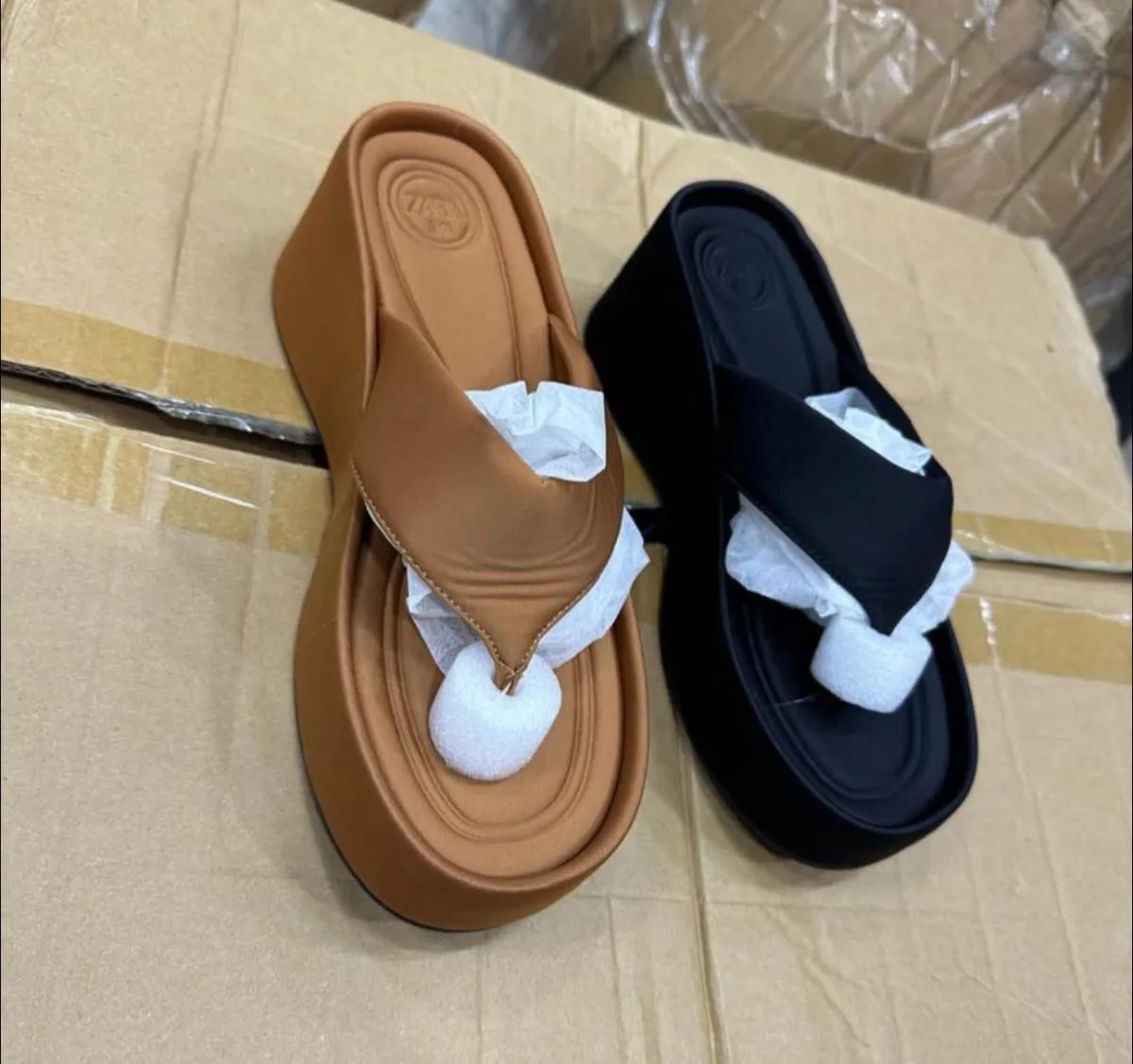 Leather slippers - Image 1